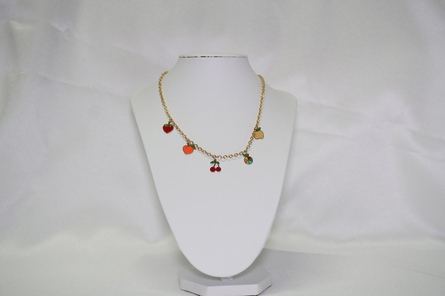 Collana fruit in gold acciaio inox