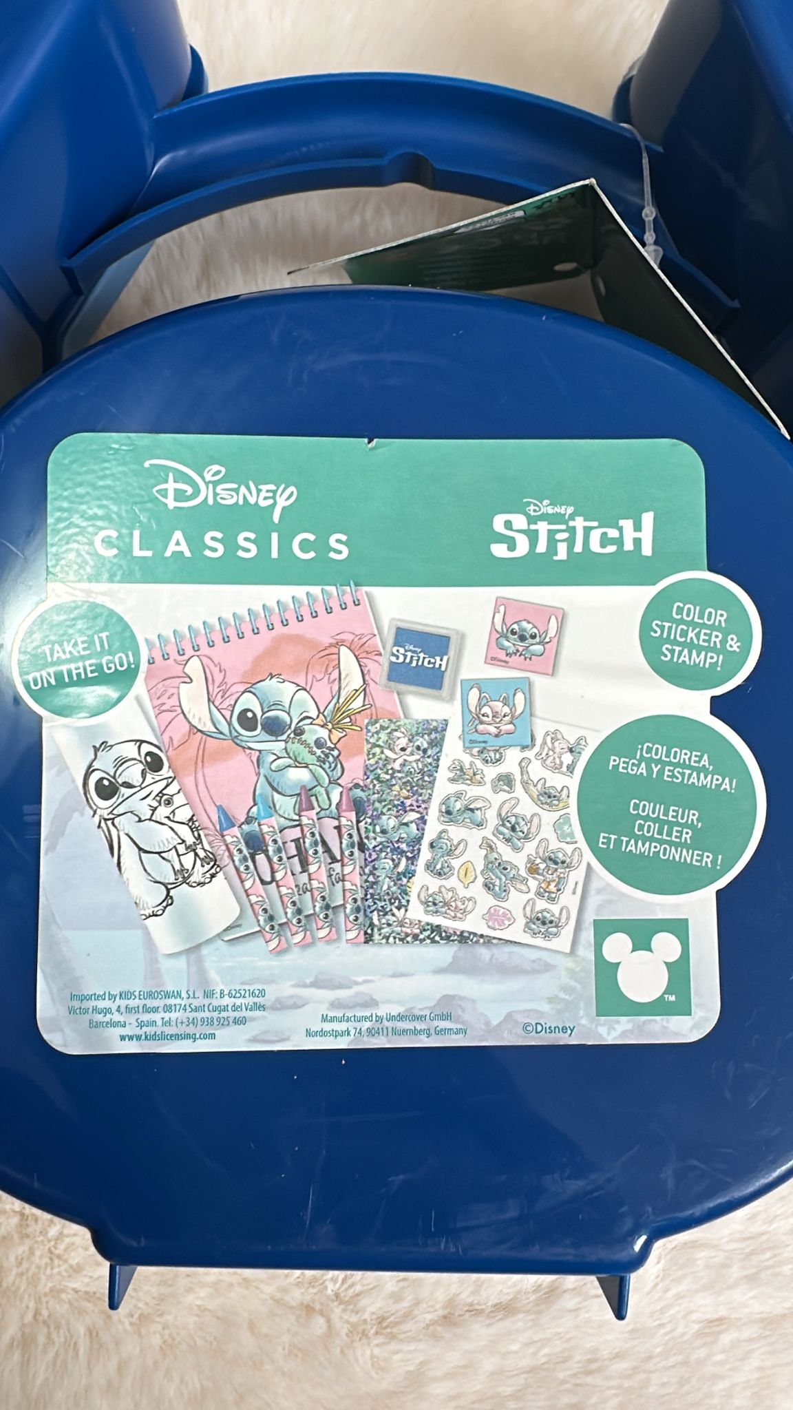 Kit Stitch da colorare, con colori
