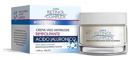 Crema viso antirughe rimpolpante acido Jaluronico