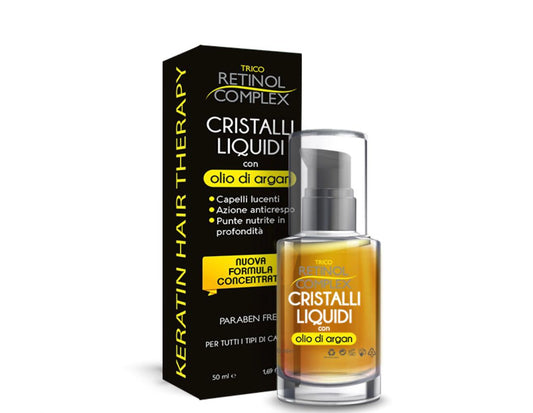Cristalli liquidi per capelli all’olio d’argan