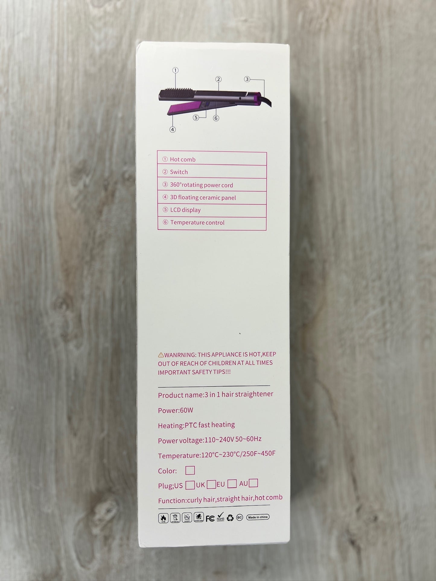 Piastra 3 in 1 - alliscia e arriccia