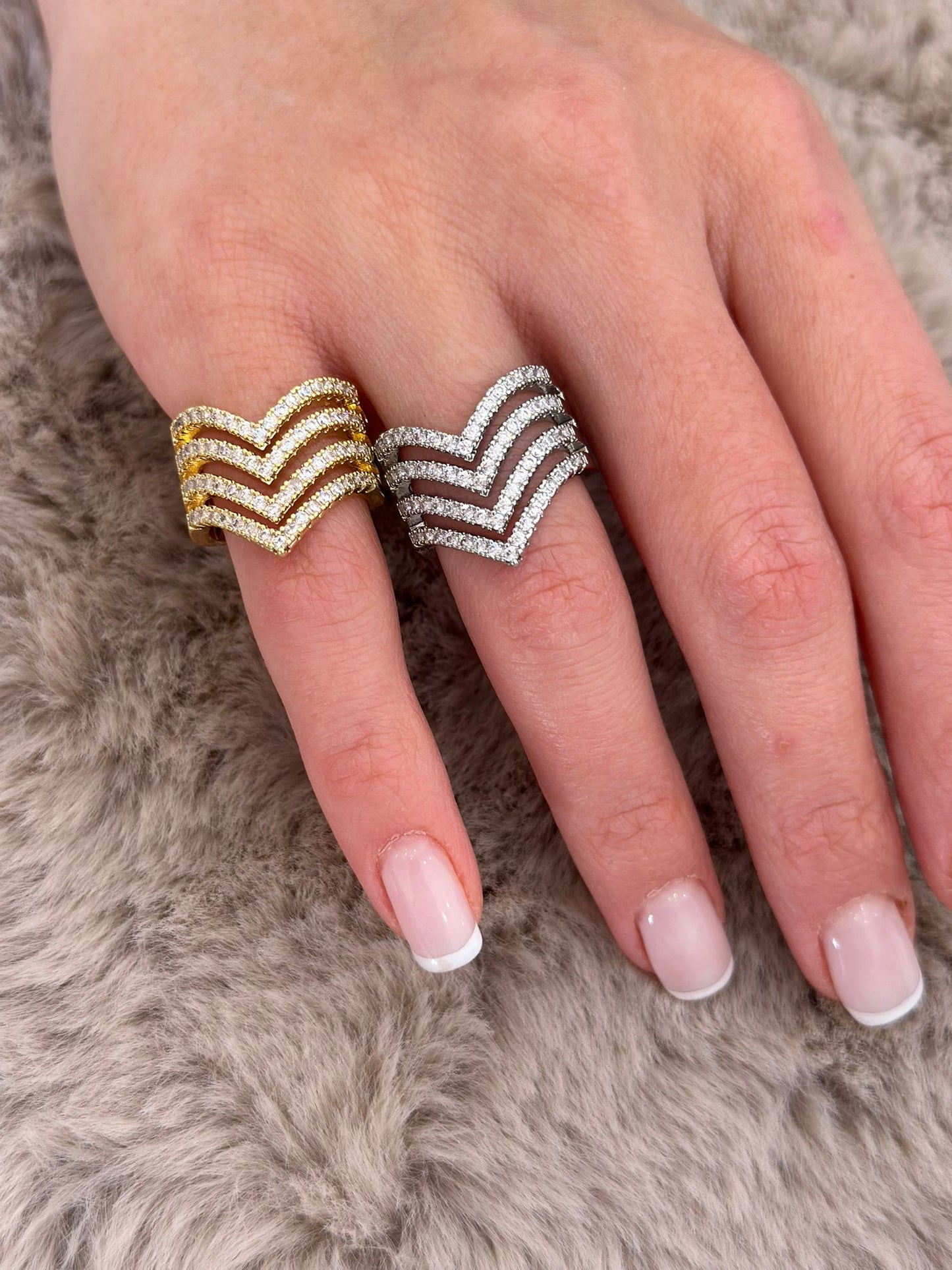 Anello wonder con brillantini