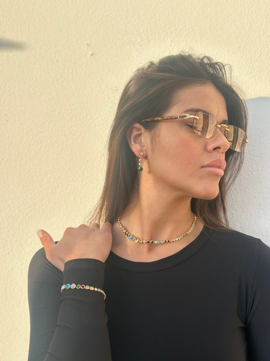 COLLANA BRILLA MULTICOLOR