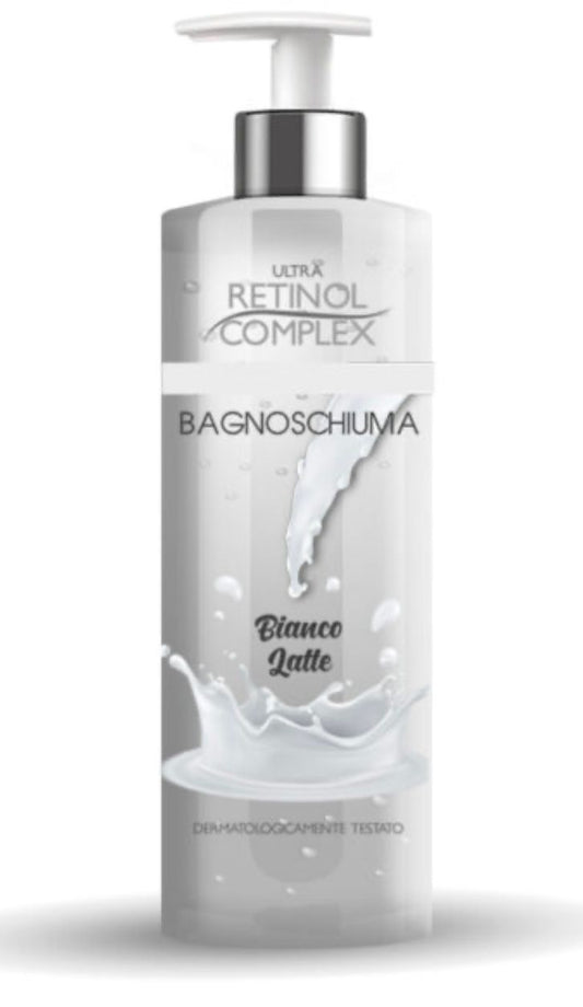 Bagnoschiuma bianco latte 4