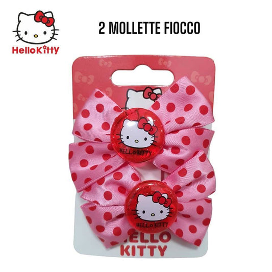 Mollette fiocco - Hello Kitty