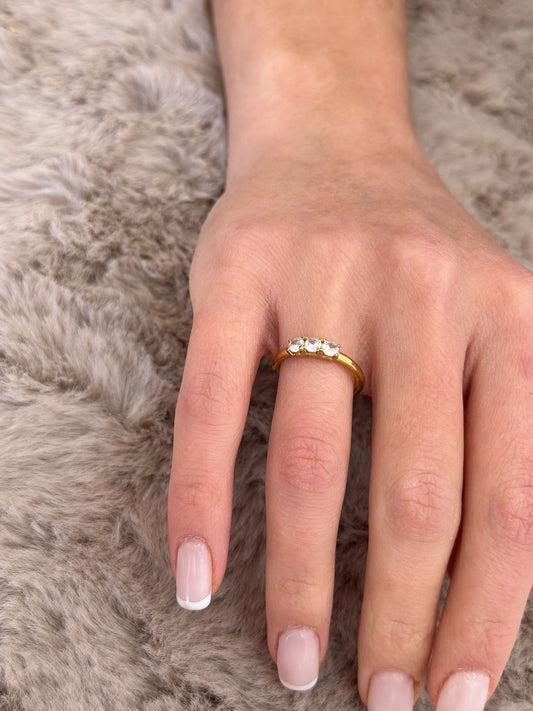 Anello diamante in acciaio inossidabile